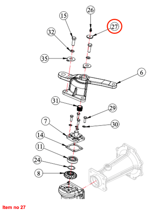 Braț de direcție pentru șaibă Captain, Startrac, etc.