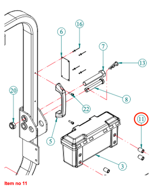Distanțier (Ø9XØ16X24) Căpitan, Startrac, Antonio Carraro, etc.,