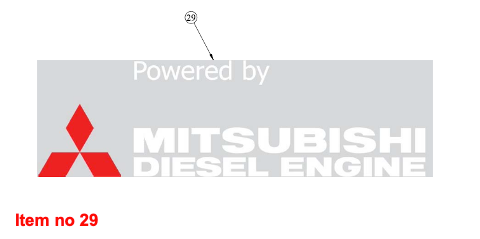 Autocolant Mitsubishi 8G Captain, Startrac, etc.,