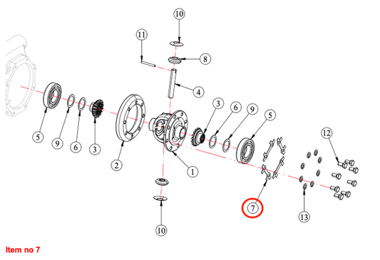 Diferențial cu bandă de garanție pentru tracțiune integrală Captain, Startrac, Antonio Carraro, etc.