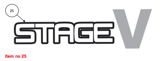 Autocolant „Stage V” Căpitan, Startrac, Antonio Carraro, etc.,