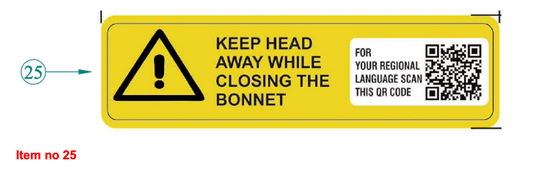 Autocolant (capotă) Căpitan, Startrac, Antonio Carraro, etc.,