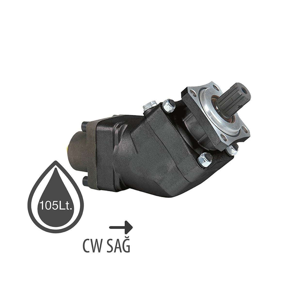 Pompă cu piston axial de 105 litri