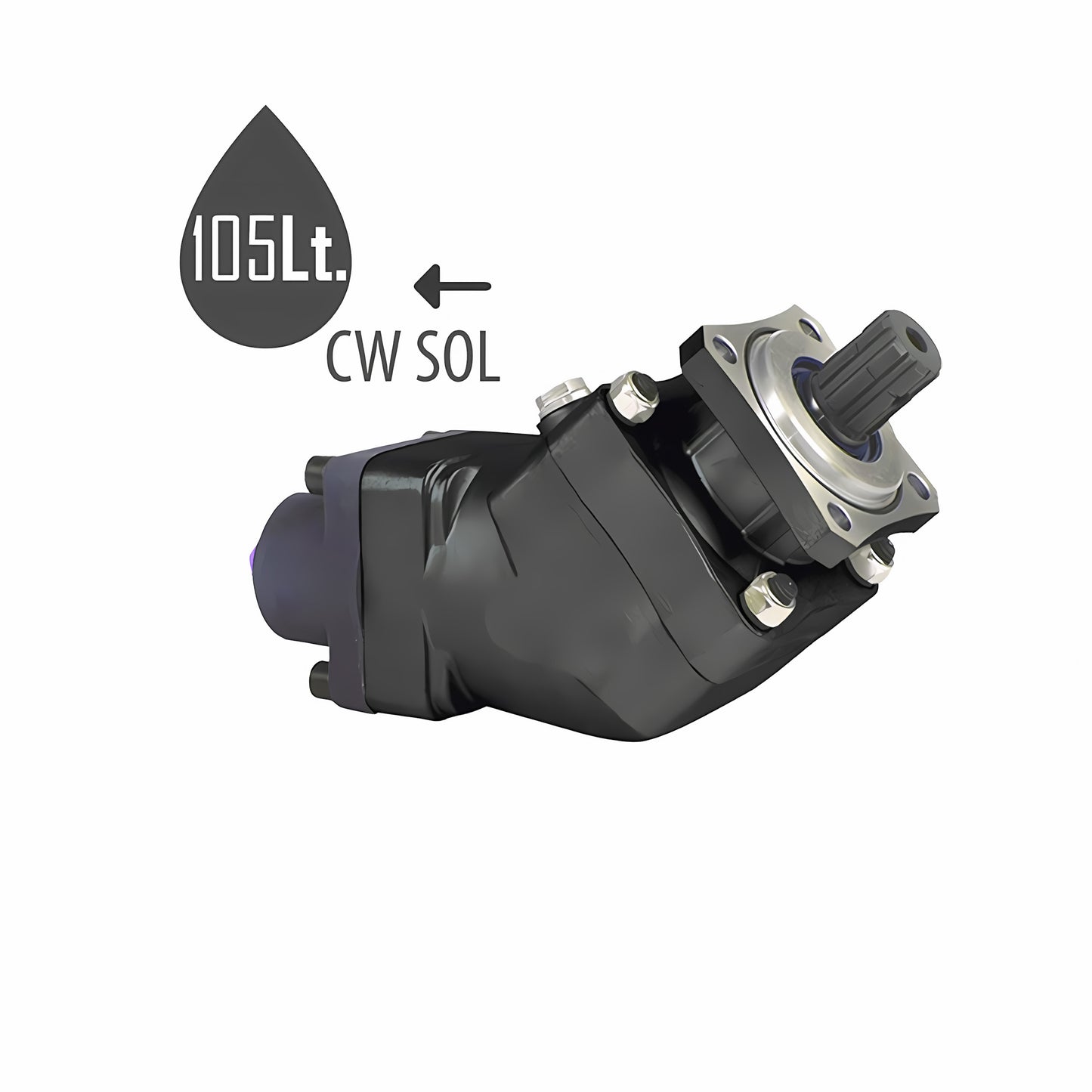 Pompă de macara cu piston axial de 105 litri