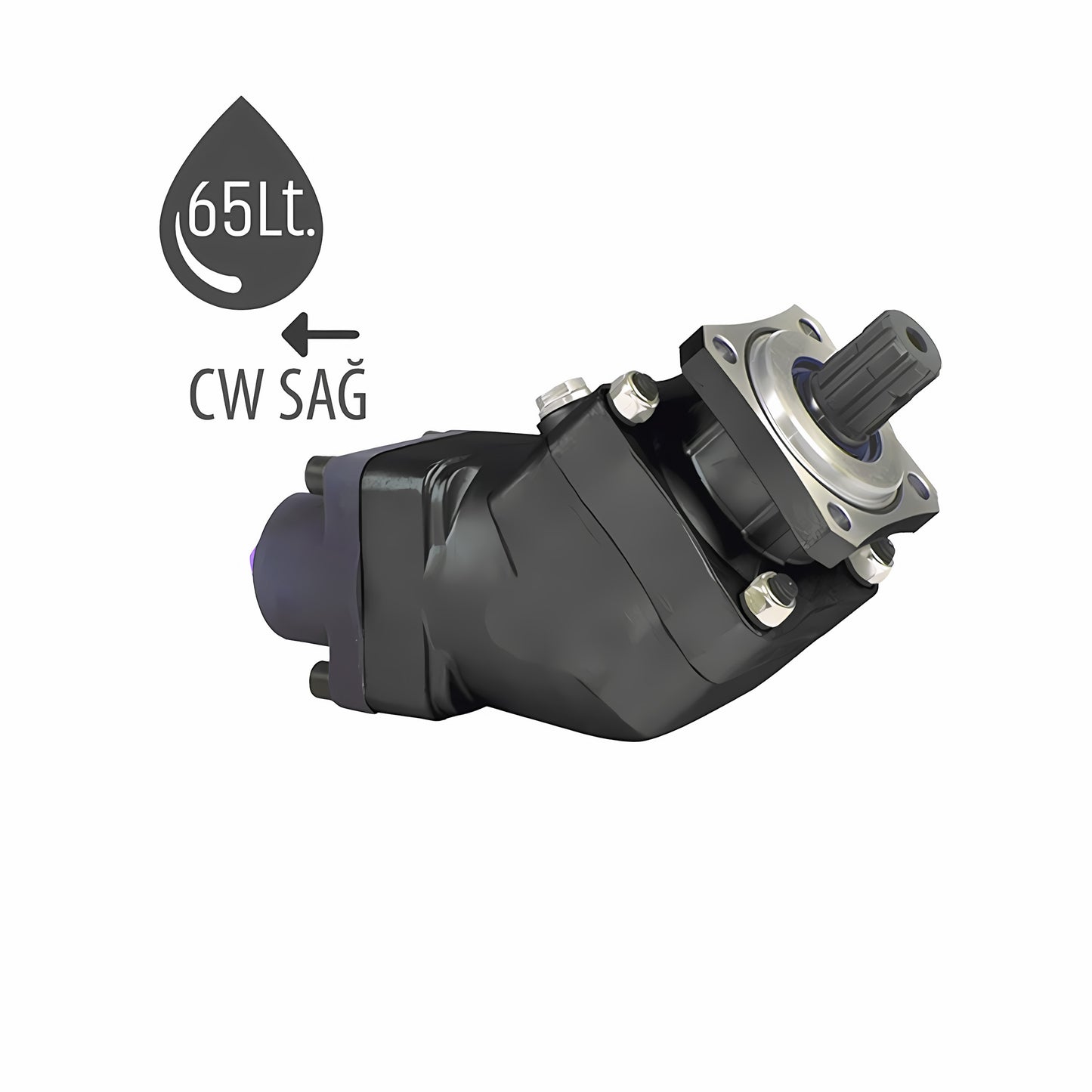 Pompă cu piston axial cu rotație la dreapta de 65 litri
