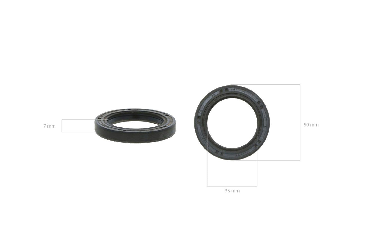 Garnitură 35x50x7 cu buză dublă