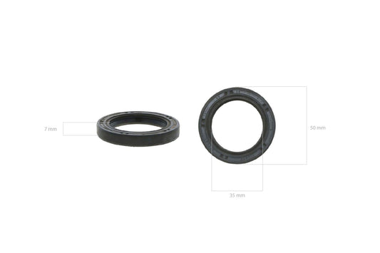 Garnitură 35x50x7 cu buză dublă