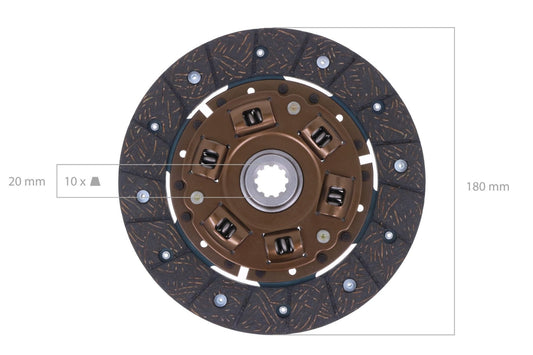 Disc ambreiaj Yanmar YM, F, Seria FX, Hinomoto, Case IH, Massey Ferguson, Mitsubishi, Satoh,