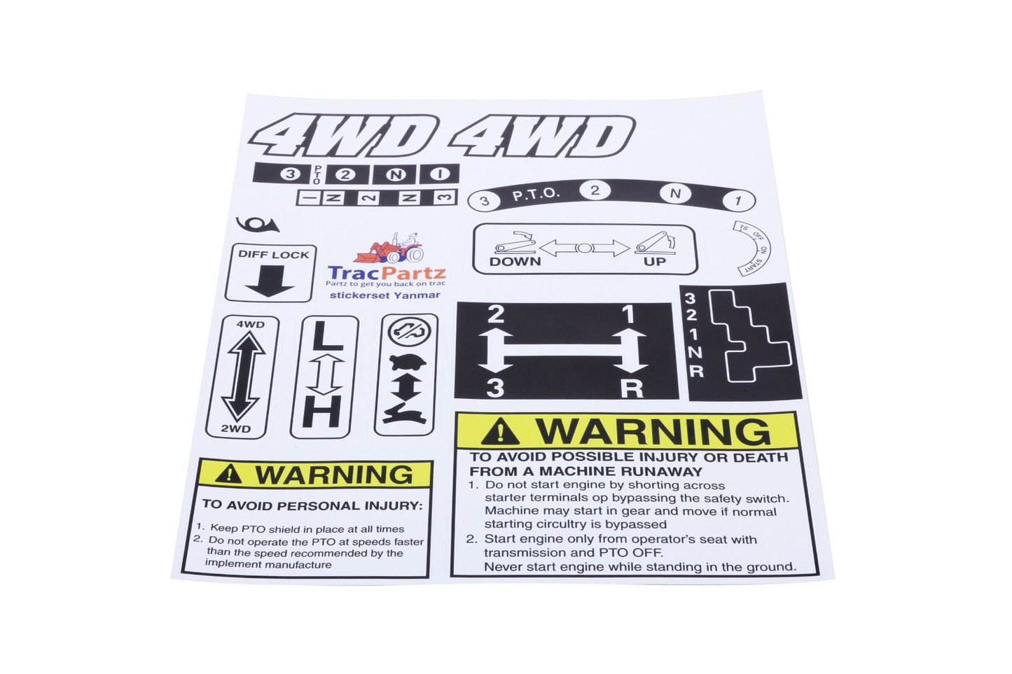 Set de autocolante Yanmar YM