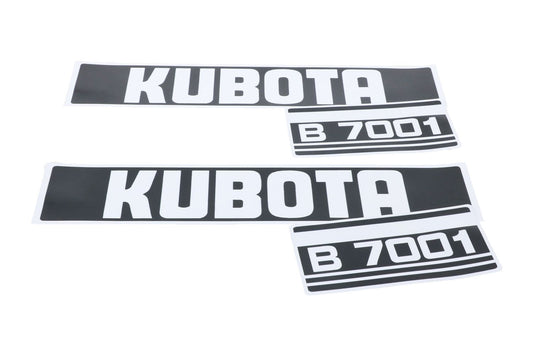 Set de autocolante Kubota pentru capotă B7001