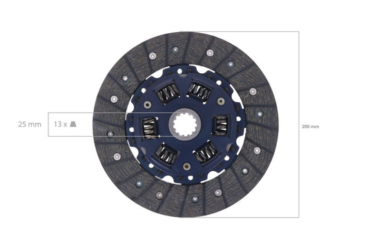 Disc ambreiaj Iseki TF, TL, TS, TU, Hinomoto, Massey Ferguson, Bolens, Yanmar, Shibaura, White, etc.