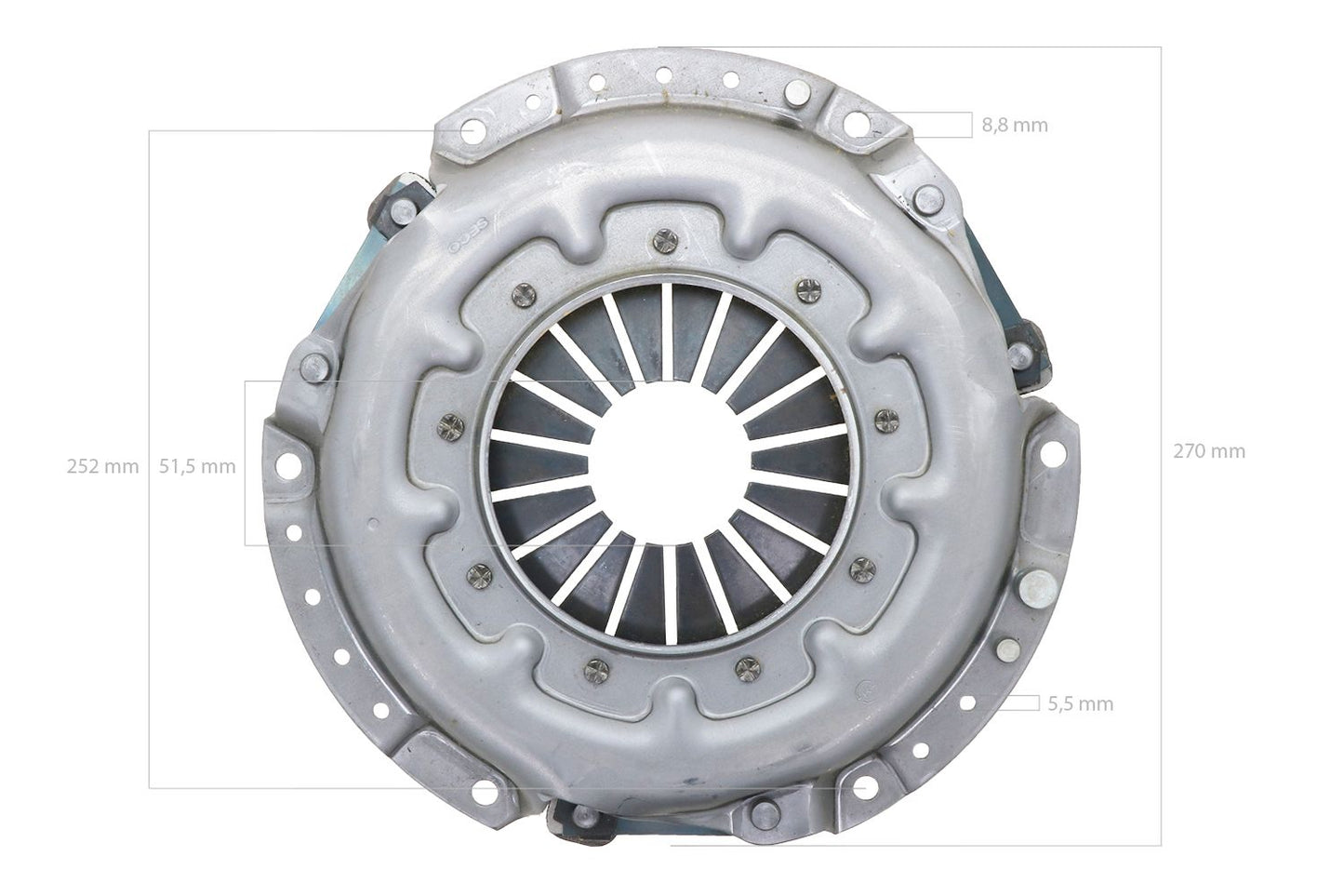 Placă de presiune Kubota 8 ½” tipuri Kubota B, GL, ST, X, L, tipuri Hinomoto NX, tipuri Kioti CK, LB, LK