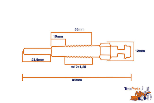 Bujii incandescente Shibaura, Perkins, Caterpillar, Iseki, Massey Ferguson, Bolens, Case IH, Ford / New Holland, Hinomoto, JCB, etc.