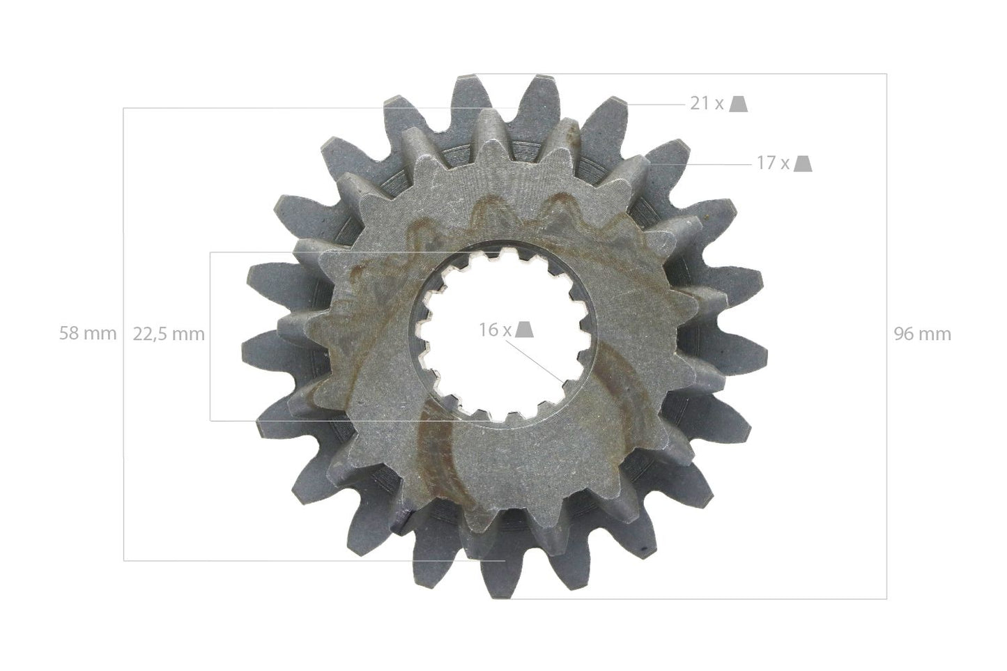 Angrenaj 21TX17T 16 caneluri