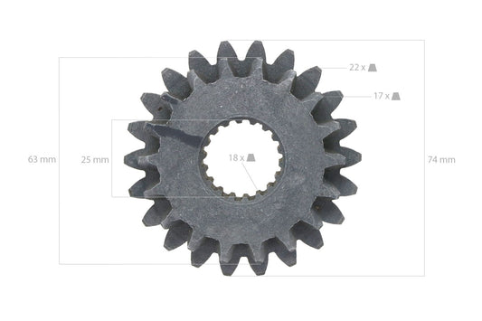 Angrenaj PTO Kubota B5000, B5200,