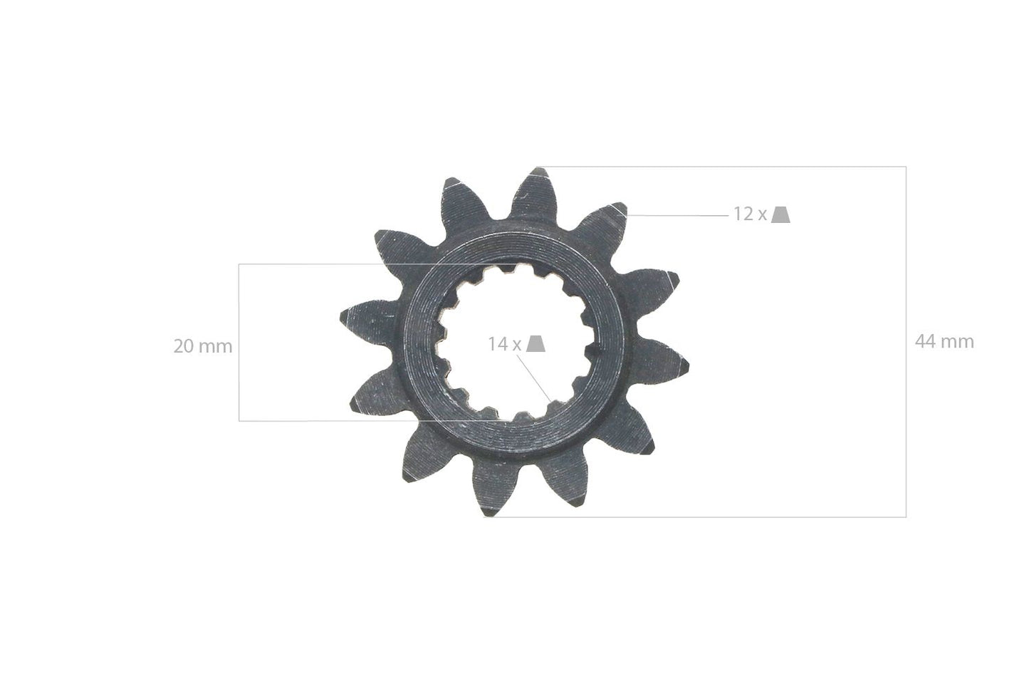 Angrenaj 12TX14T Kubota B5000, B5001, B6001, B7000, B7001, B7100,