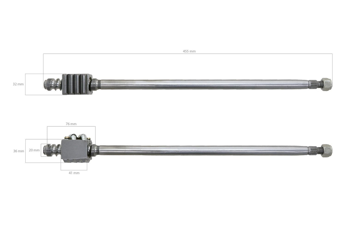 Arbore de direcție Yanmar YM135, YM155, YM165, YM1100, YM1300 (ROȘU), YM1301,