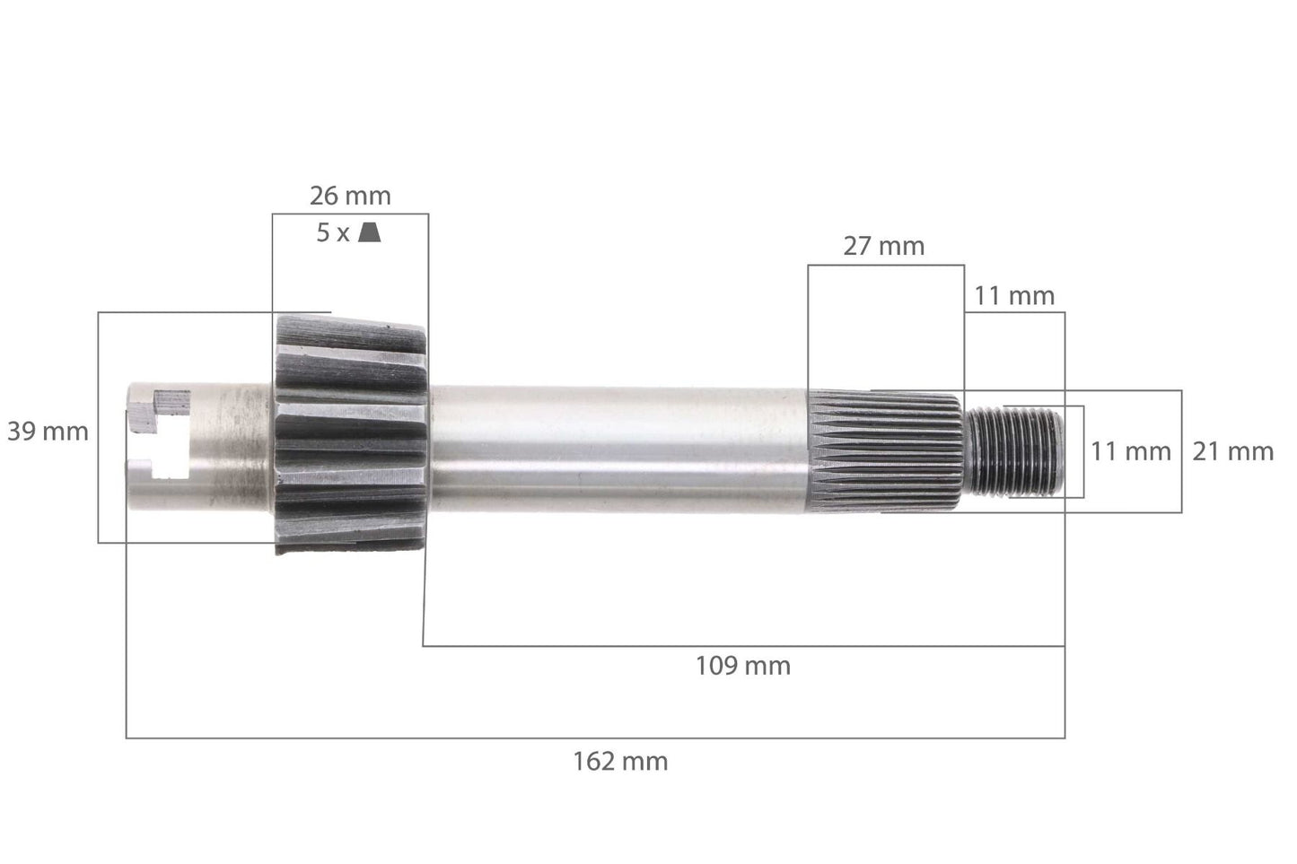 Axă de direcție (orizontală) Yanmar F, Ke, YM, Kubota B