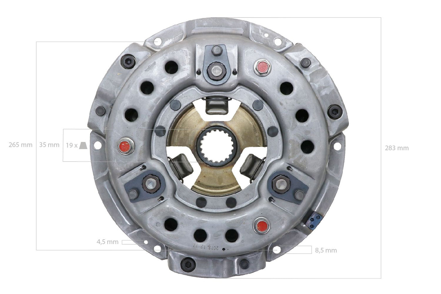 Placă de presiune Iseki tipuri TA, TE4270, 5035, Massey Ferguson 1125, 1140, 1145, 1240, 1250, 1260, Alb FB31,