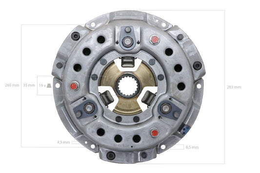 Placă de presiune Iseki tipuri TA, TE4270, 5035, Massey Ferguson 1125, 1140, 1145, 1240, 1250, 1260, Alb FB31,