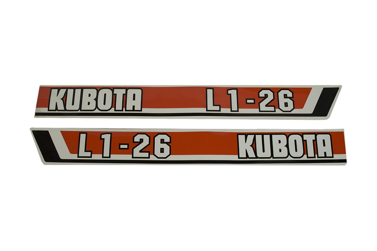 Set autocolante capotă Kubota L1-26