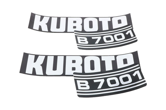 Set autocolante capotă Kubota B7001