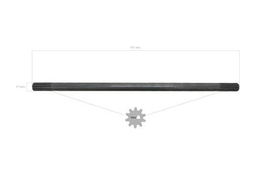 Arbore de transmisie 4WD 47,1 cm
