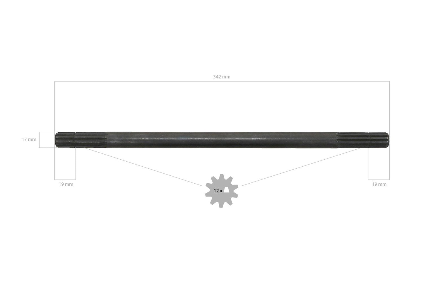 Arbore de transmisie 4WD 34,2 cm