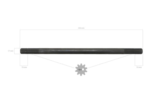 Arbore de transmisie 4WD 34,2 cm