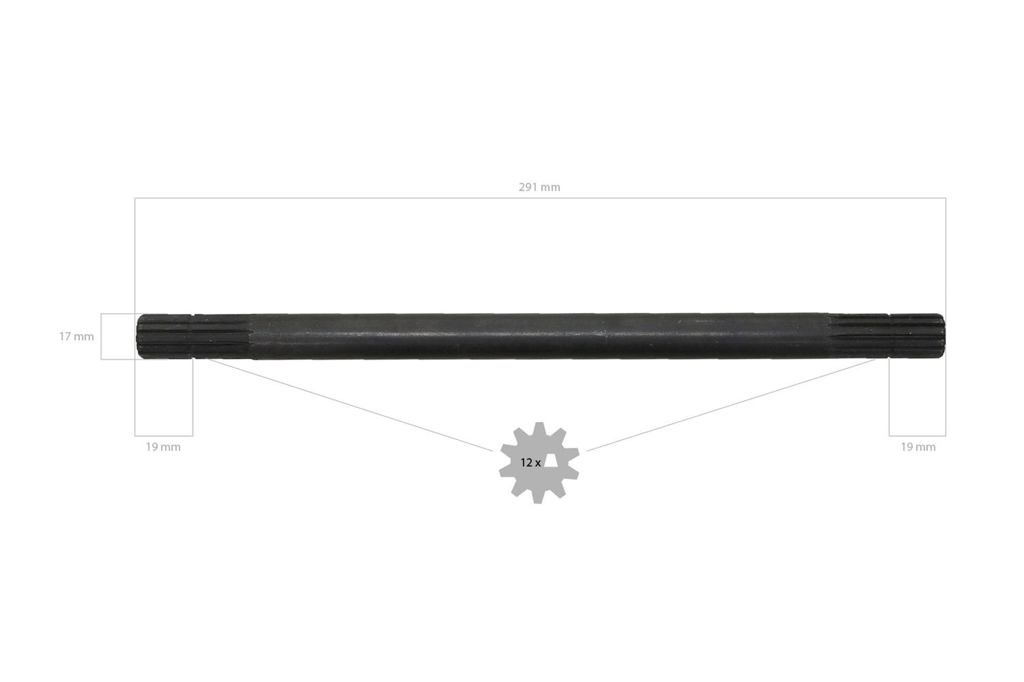 Arbore de transmisie 4WD 29,1 cm