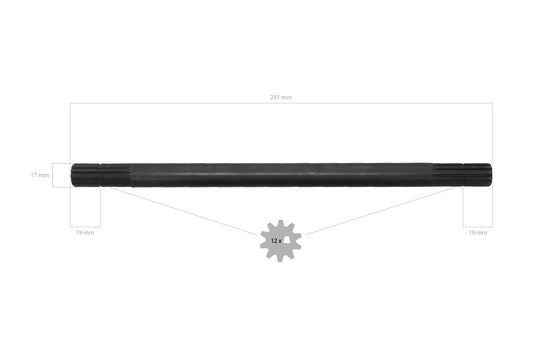 Arbore de transmisie 4WD 29,1 cm