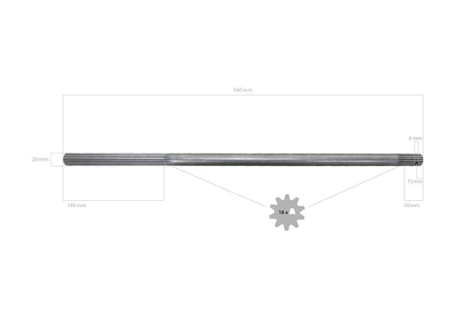 Arbore de transmisie 4WD Iseki TU, TX