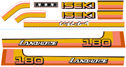 Set autocolante capotă Iseki Landhope TU180