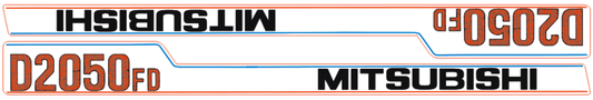 Autocolant capotă Mitsubishi D2050