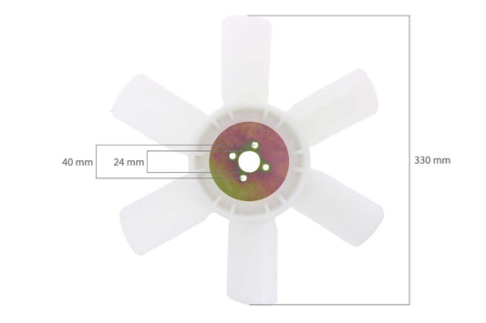 Koelvin (PRESSIVE) Kubota D905, D1005, D1105, D1305, WG1605, 330mm