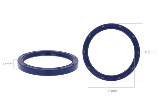 Etanșare arbore cotit (partea din spate) Yanmar 3/4TN100, 4TNE92/94/98, 4TNV94/98, Marin, Komatsu 4D92/94/98E, S4D98E,