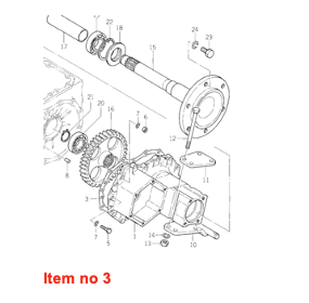 Garnitură transmisie finală (stânga) Iseki TU, TE