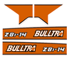 Bonnet decal sticker Kubota B1-14