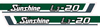 Bonnet decal sticker Kubota Sunshine L1-20