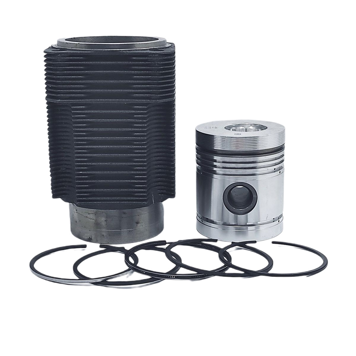Kit (Piston (CU ALFIN) + Set segmenti piston + Camasa cilindru-RĂCIT AER- Diametru: 107,95 mm): LISTER / HR-4 / HR-6