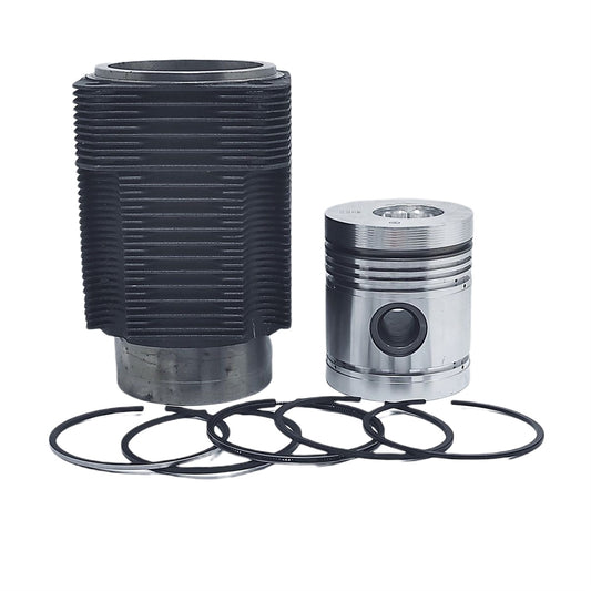 Kit (Piston (CU ALFIN) + Set segmenti piston + Camasa cilindru-RĂCIT AER- Diametru: 107,95 mm): LISTER / HR-4 / HR-6