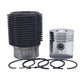 Kit (Piston + Set segmenti + Camasa cilindru - Diametru: 90.00 mm): RUGGERINI / RF 120 / RF 121