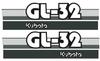 Bonnet decal sticker Kubota GL32