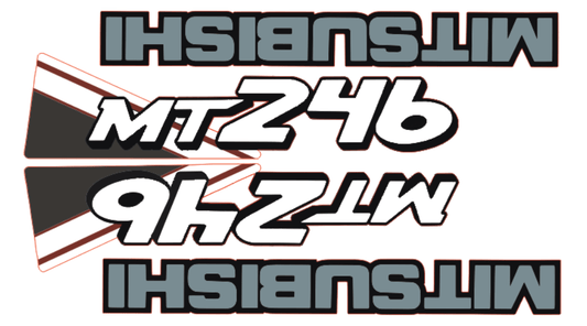 Bonnet decal sticker set Mitsubishi MT246