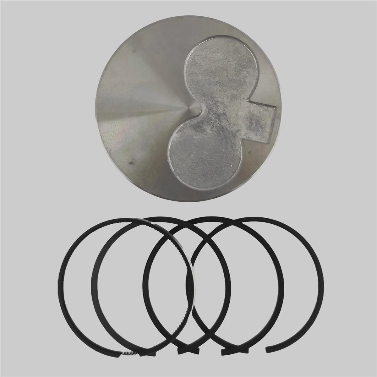Piston + Set segmenti (0,50 - Diametru: 73,50 mm): MITSUBISHI/K3D/K4D