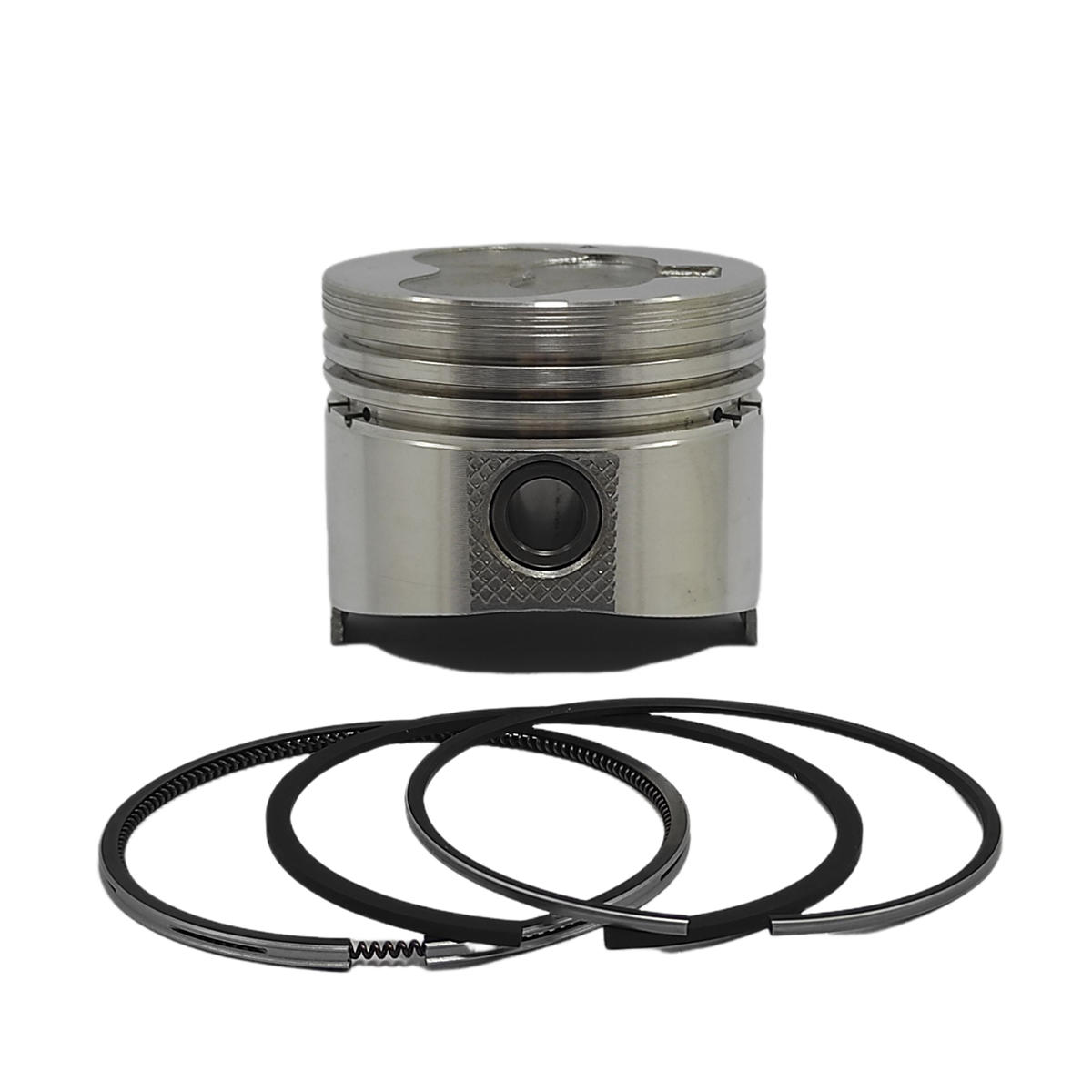 Piston + Set segmenti (0,50 - Diametru: 76,50 mm - Diametru 18 PIN): MITSUBISHI / L2E / L3E