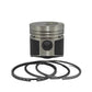 Piston + Set segmenti (0,50 - Diametru: 76,50 mm): MITSUBISHI / K3E / K4E