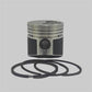 Piston + Set segmenti (0,50 - Diametru: 78,50 mm): MITSUBISHI/K3F/K4F