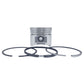 Piston + Set segmenti (0,50 - Diametru: 85,50 mm): RUGGERINI / RD 200 / RD 201 / RD 208 / MD 95 / MD 190 / Nr. referinta: A 2147-S