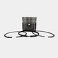 Set piston si segmenti (0,50 - OVERSIZE - Diametru: 87,50 mm): KUBOTA / V2203-DI / V2403-DI / Nr. referinta: 1G861-21132(50)-S